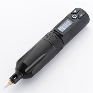 Arrival Wireless Battery LED Display Tattoo Machine Gun Pen Portable Strong Japan Motor Equipment 220609