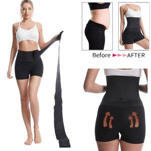 Frauen-Fitness-Kleidung, Postpartum-Bauch-Schlankheitsband, Damen-Body-Shaper-Bund, Po-Lift-Hose, hohe Taille, Sweat-Shorts, Wickel-Bauchgürtel