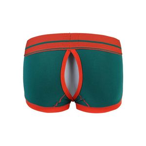 Mutande Wang Jiang Boxer Modali Pantaloncini Uomo Sexy Aperto Indietro Intimo Maschile Rimuovi Sacchetti Separati Borsa Pene Mens Mutandine Gay Mutande