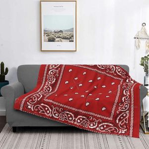 Cobertores Bandana Red Throw Blanket e Fluffly Decorative Mexican Bedsteads para cama de casal
