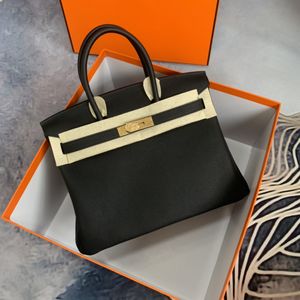 Canna da 25 cm borsetta nera Luxury borse design borsetta Togo in pelle cucitura fatta a mano in trincea marrone molti colori prezzo all'ingrosso con consegna rapida