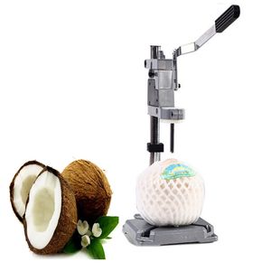 Manuelle grüne Kokosnuss-Schälmaschine, vertikaler Handpressbohrer aus Edelstahl für Coconut Shop