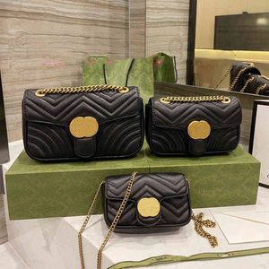 3A WOMEN luxurys designer bags 446744 catena di borse in vera pelle Messenger cosmetico Borsa a tracolla shopping lady