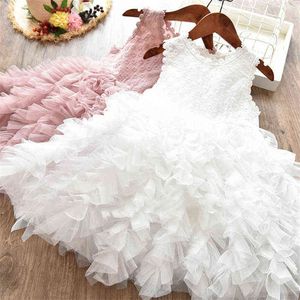 Vestidos de batismo para menina Baby Tutu Big Bow Chefined Girls Roupas Roupas Party Princess Birthday Vestidos G220518