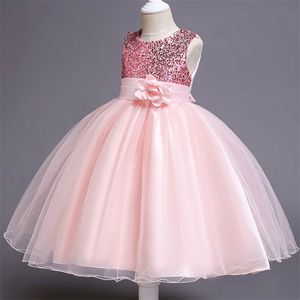 Neonate Paillettes Flower Party Tutu Dress Abiti Bambini Ragazze Matrimonio Compleanno Abito Abbigliamento Infantile Bambini Costume di Natale 220707