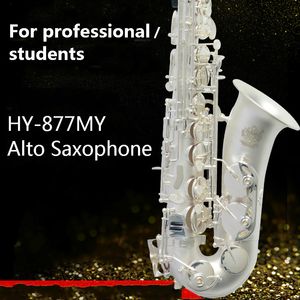 HY-877MY Bocchino per sassofono placcato argento in canapa contralto e bocchino per sax piatto per musicisti professionisti o studenti
