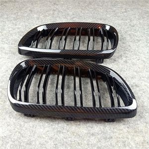 Car Black Carbon Pattern Front Kidney Grille Bumper Hood Grills For BMW F10 F20 F22 F30 F32 GT F34 E60 E90 E92 G30 X3 X4 X5 X6