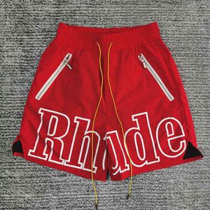 Rhudes Shorts Women Designer Limited Rhudes Shorts Men Shorts Summer New Reflective Hip Hop High Rhudes Pants Street Sports Training Bea 9004