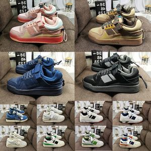 Forum Low 84 Originals Designer da donna Designer Casualmente Piattaforma OG Bad Bunny Buckle Back a School White Green Rosa Pasqua Easter Of Luxuries Sneaker