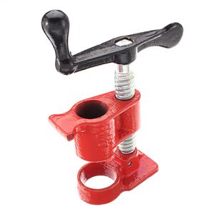 1/2 3/4 Inch Heavy Duty Pipe Clamp for Woodworking Wood Gluing Steel Cast Iron Fixture Carpenter Hand Tool