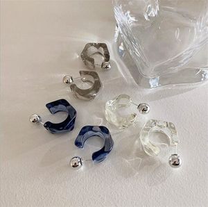 Acrylic Geometric Ear Studs C shaped Hoop Earrings For Women Girls Trends Hanging Earrings Party Travel Jewelry Gifts D3