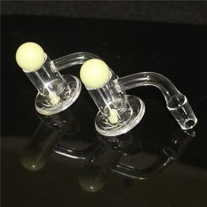 Spinner-Quarz-Banger-Nagel abgeschrägte Kanten-Banger-Rauchernägel mit Rubin-Terp-Perlen-Glas-Carb-Kappe für Bong Dab Rig