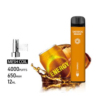 FF Vape Factory Wholesale Mesh Coil 4000Puffs Double Fruit Slavores Pen do vape descartável