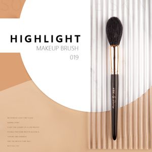 MyDestiny PRO Large Blending Highlight Makeup Brush 019 - Sheer Powder Blush Highlighting Cosmetic Brush Tool