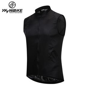 YKYWBIKE Windproof Cycling Vest Rainproof Bike Outdoor Sport QuickDry Rain Jacket Sleeveless Clothing 220615