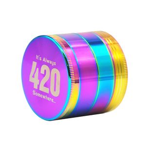 Rainbow Dazzle Color 40 mm 4 -warstwowy palenie papierosowe zęby filtr Net siatka sucha zioła do dyspozycji shisha vape pióro młynek ziołowy