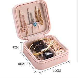 Gift Wrap Piece Set Women's Mini Earrings Jewelry Box dragkedja Travel Portable Holiday Present