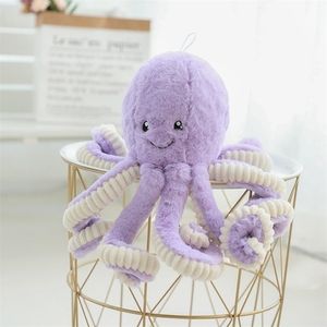 4080cm Lovely Simulation Octopus Pendant Plush Stuffed Toy Soft Animal Home Accessories Cute Doll Children Gifts 220815