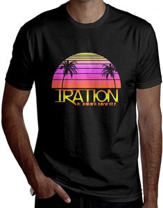 Męskie koszulki 2022 Lato T-shirt Iration Sunset Background Prosty wzór Drukowanie wysokiej jakości Casual O-Neck Luźna Odzież