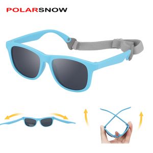 Occhiali da sole per bambini polarizzati con cinturino per ragazze Ragazzi Montatura flessibile TPEE Occhiali da sole UV400 Neonati Bambini 0 2 e 2 8 220705