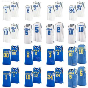 NCAA College UCLA Bruins Basketball 24 Jaime Jaquez Jr Jerseys University 1 Jules Bernard 10 Tyger Campbell 2 Cody Riley 5 Chris Smith Johnny Juzang Nome personalizzato Numero