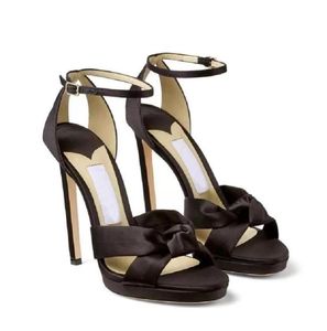 Знаменитые бренды Sacora Sandals Shoes для женщин лодыжки с лодыжкой Гладиатор Сандалии Свадебное платье Высокие каблуки Комфортная ходьба