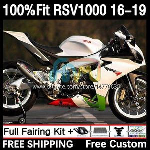 Stampo iniezione Corpo Per Aprilia RSV4 RSV 1000 RSV-1000 RSV1000R 16-19 Carrozzeria 5DH.77 RSV1000 R RR 16 17 18 19 RSV1000RR 2016 2017 2018 2019 Carenatura OEM bianco lucido