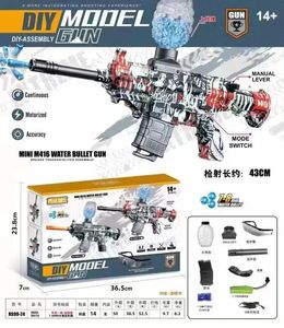 Electric Gel Bullet Toy Gun Splatter Ball Gel Guns Set Water Beads Blaster M416 Shooting Team Game Gift