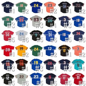 Na85 Vintage Throwback Mesh Baseball Jersey Bo Jackson Tony Gwynn Tim Raines Darryl Strawberry Dykstra Ozzie Smith Batting Practice Matt Williams