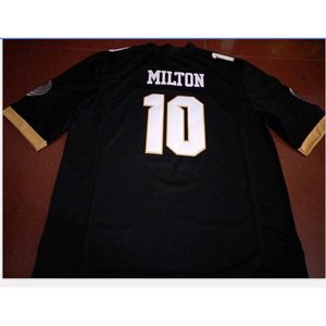 Chen37 Custom Men Młodzież Knights McKenzie Milton #10 Football Jersey Size S-5xl lub Custom Dowolne nazwisko lub koszulka numer