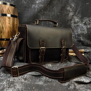 Duffel Taschen Crazy Horse Leder Kameratasche Für Mann Aktentasche Tasche Frauen Große Kapazität Handtasche Dicke Echte Reise BagDuffel