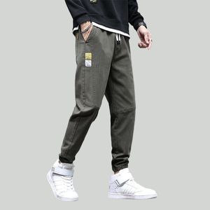 Cotton Man Korean Style Harem Jogger Pants Men Cotton Black Man Pants Sweatpants Byxor Män avslappnade byxor Mäns joggar 220816