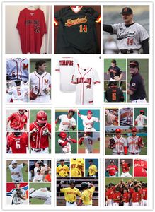 2022 NCAA Custom Maryland Stitched Baseball Jersey 16 Brandon Lowe Adam Kolarek LaMonte Wade Kevin Smith 6 Matthew Shaw 45 Jason Savacool 18 Sean Burke 27 Luke Shliger