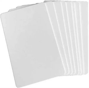 DHL hızlı yazdırılabilir boş süblimasyon pvc kart plastik beyaz kimlik kart kartı promosyon için hediye adı kartları parti masa numarası etiketi
