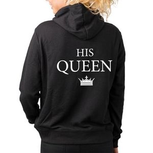 Эстетическая капюшона король и Queen Pull Harajuku Женщины Alibaba Online Shopping Athetice Aestetic Women's Clothing 201203