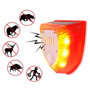 Solar Siren Waterproof PIR Motion Sensor Detector Independent Security Alarm Detector With Dog Barking Mouse Repeller