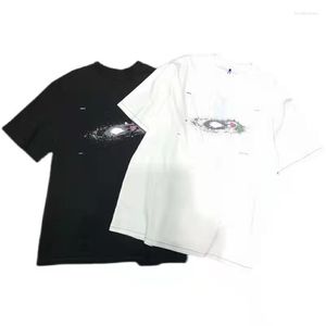 Men's T-Shirts ADER ERROR Galaxy Starry Universe Nebula Print T-shirt Loose Round Neck TEEMen's Mont22