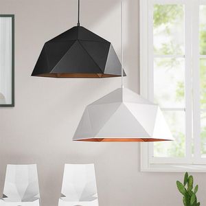 Lampy wiszące geometryczne żyrandol retro lampa wiatrowa kuchnia wiszące nowoczesne oprawę oświetleniową czarny żelazny światło