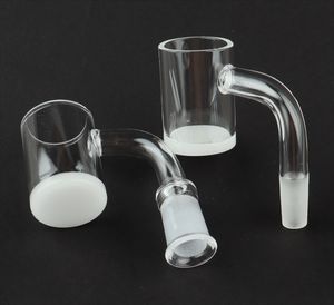 Rökning ogenomskinlig 4mm tjock botten 4590 grad 10mm 14mm 18mm kvarts banger domeless nagel för dab riggar glas vatten röradapter