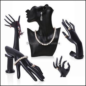 Harts mannequin display stativ halsband örhängen rack ring armband smycken hållare rekvisita hand porträtt modell dropp leverans förpackning nz