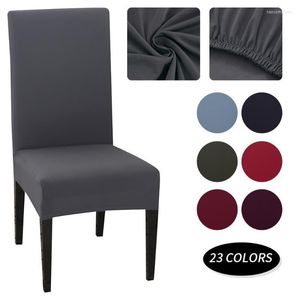 Pokrywa krzesła 1/2/4/6pcs Color Cover Cover Spandex Odcinek Prowincja Ochrona dla jadalni Kuchnia Bankiet El