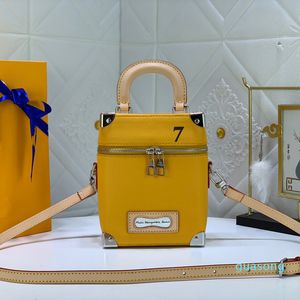 VERTICAL BOX TRUNK Women Shoulder Bags Genuine Leather Crossbody Bag Designer Handbags