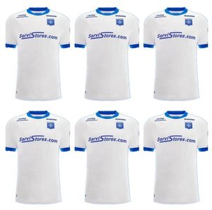 22 23 Maillot de Foot Auxerre Soccer Jersey Home White 2022 2023 Gauthier Hein Hamza Sakhi Alexis Troullet Gaetan Charbonnier Mathias Autret Football Shirts