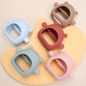 Baby Molar Stick Toy Silicone Teether Soft Anti-Eating Hand Grasping Ball Elastic Teething Teether Finger Toothbrush