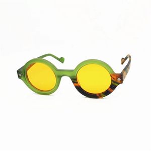 James Tart 225s Óculos de sol para homens Mulheres Estilo de verão Anti-ultraviolet Retro Plate Round Frame Random Box