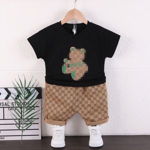 Baby Boy Clothing Set 2022 Fashion Cartoon O-neck T-shirts Tops and Shorts Two Piece Outfits Kids Bebes Jogging Suits