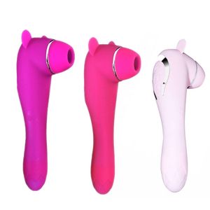 3 Suction Modes and 7 Vibration Heating G Spot Clitoris Massager Soft Silicone Quiet Motor Waterproof Dildo Drop Shipping