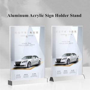 A4 210x297mm Countertop Accrylcecred Holder Holder Holder Display Stand Table Menc