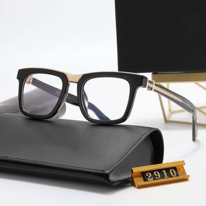 Designers de óculos Novo Luxo Moda de Luxo Vintage Eyeglass Square Frame Design 1047 2910 Prescrição Stoven Men transparente Lente transparente Proteção óculos