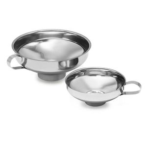 Ferramenta de cozinha aço inoxidável de enlatamento largo de enlatamento de funil filtro para frascos regulares de frascos de cozinha SN4553